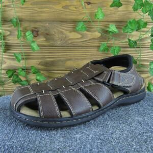 Dockers Men Memory Foam Fisherman Brown‎ Synthetic Size 12 Wide Gently Used 2025